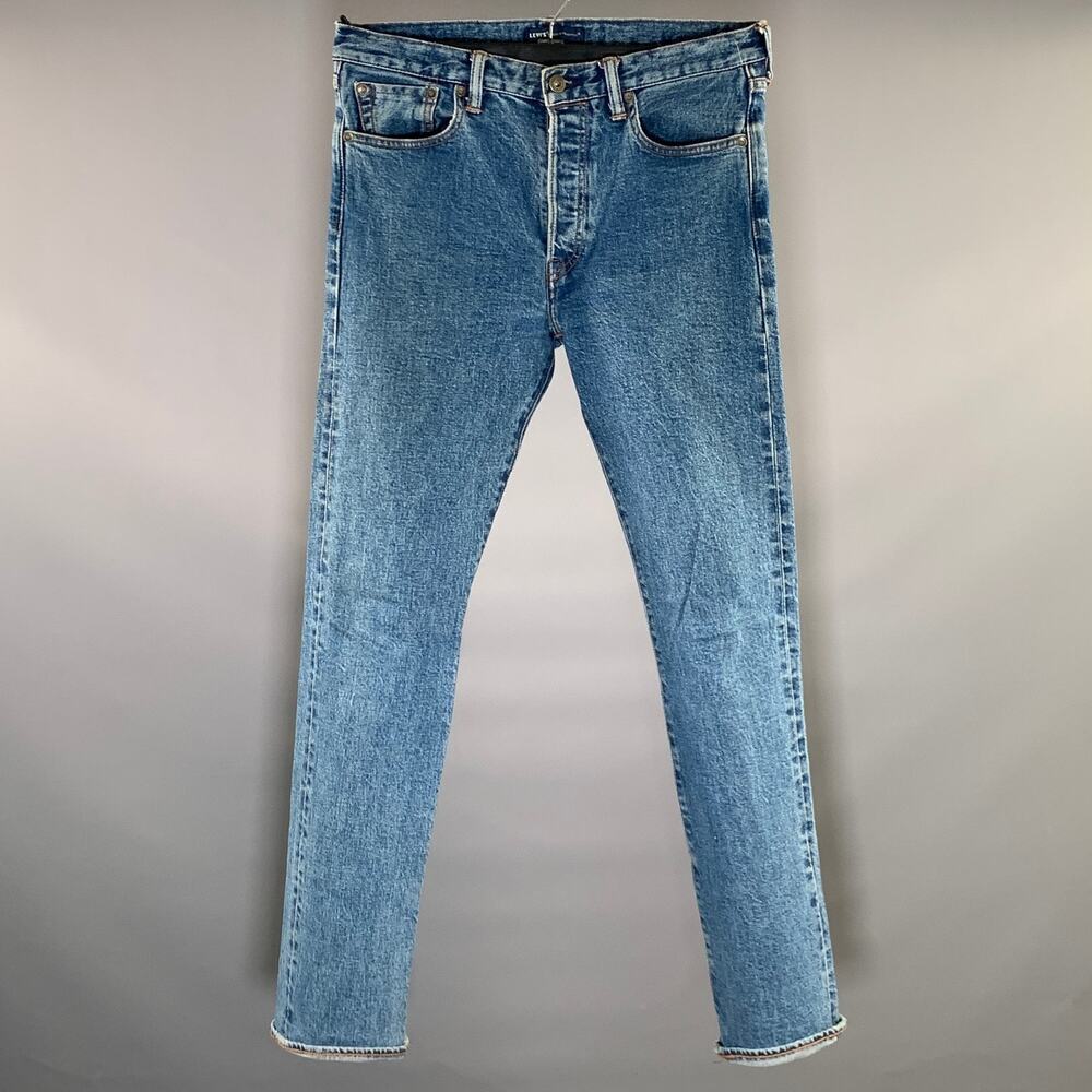 LEVI'S Size 30 Blue Navy Cotton Straight Jeans